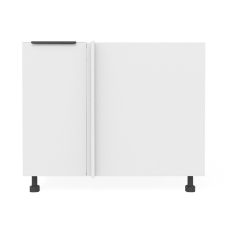 КАТАНИЯ  Стол угловой под мойку 900 Белый жемчуг/EVO Белый МАТОВЫЙ